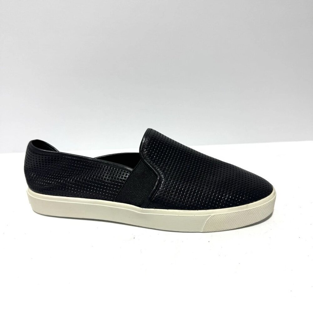 Vince Womens Blair Slip On Perf Black Size 9.5 M